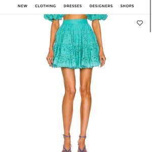 Rococo Sand Moss Mini Skirt